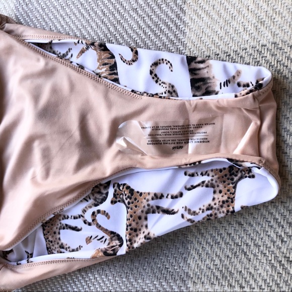 High waisted white vintage tiger print cheeky - Picture 6 of 6